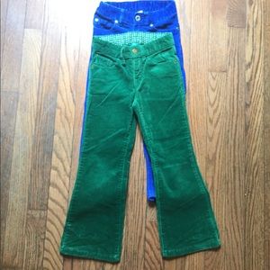 Bundle of 2 pairs of size 5 girls corduroy pants