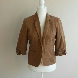 Topshop Womens US 8 Brown Blazer