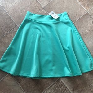 FINAL PRICE! Mint Green Skater Skirt: NWT