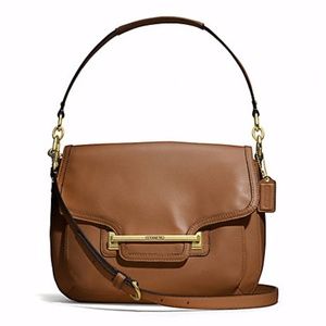 COACH Taylor Leather Flap Shoulder Bag