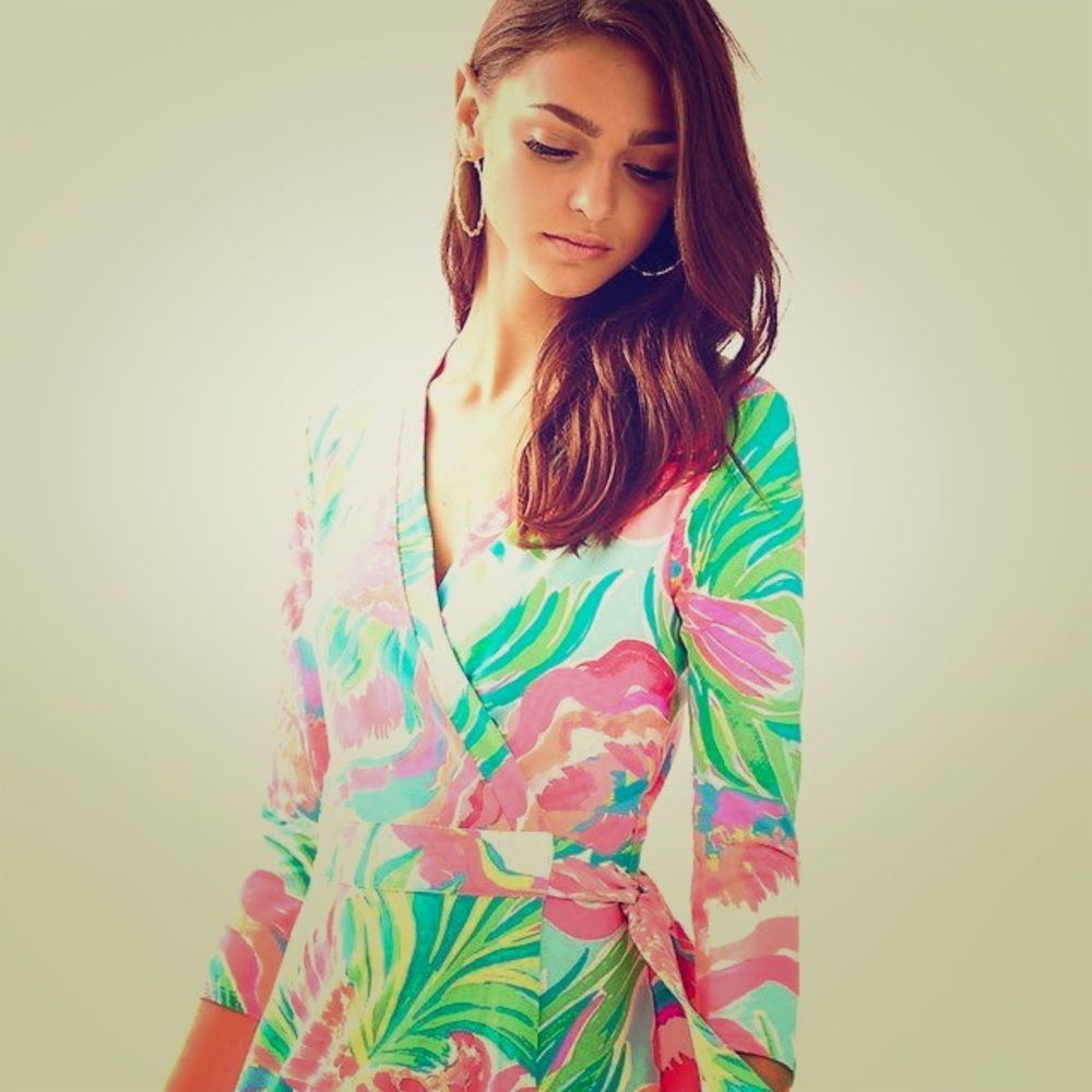 NWT Lilly Pulitzer Serene Blue Paradise Dress