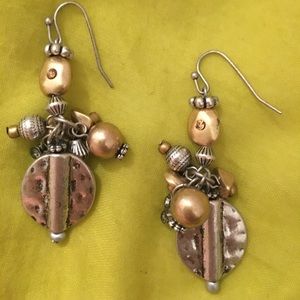 Gold and Silver Earrings