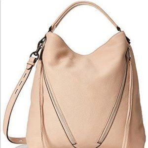 Rebecca Minkoff pink hobo w/ black hardware