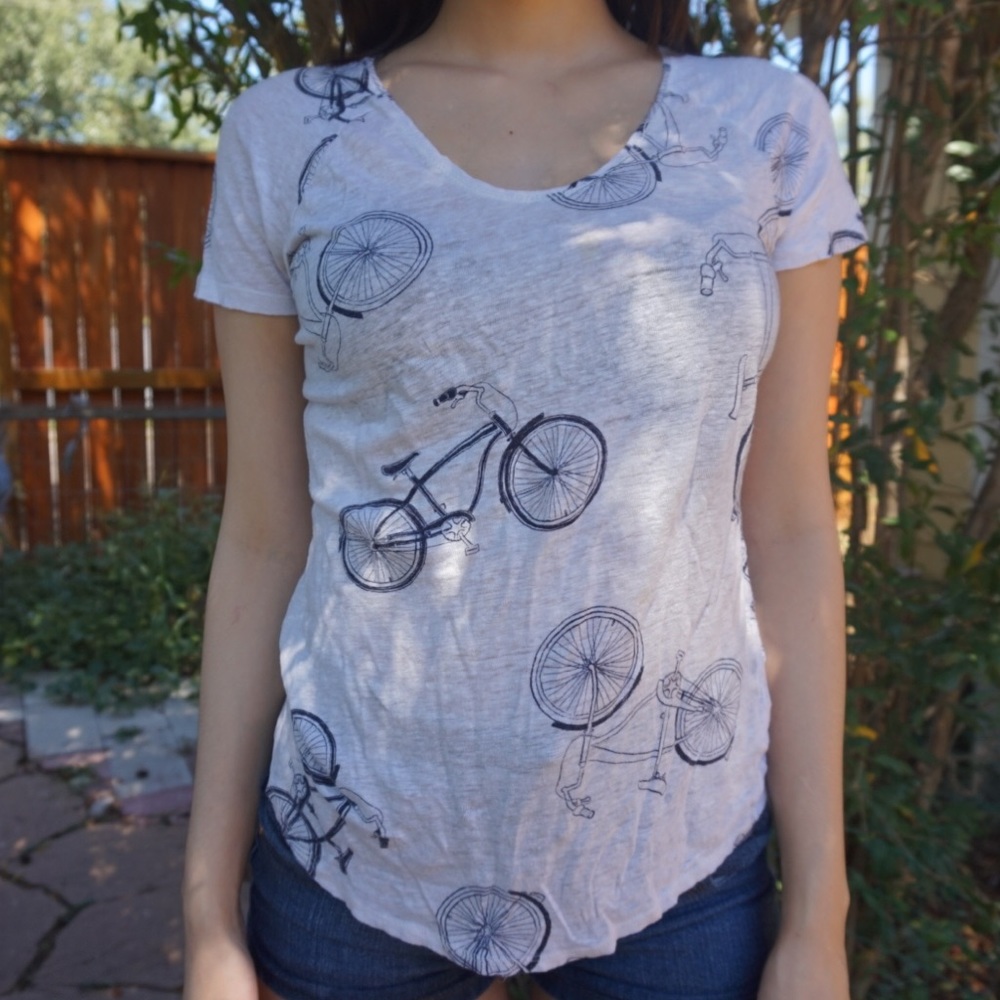 Bicycle Print Tee
