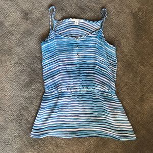 🌟Banana Republic Blue and White Stripe Tank XS🌟