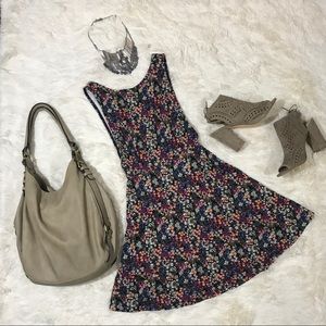 Multi-Colored Floral Print Dress (Brand New)