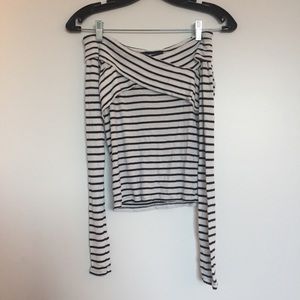 topshop off shoulder knit wear