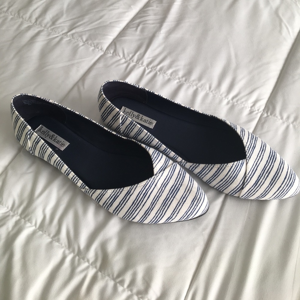 Striped Baby Doll Flats