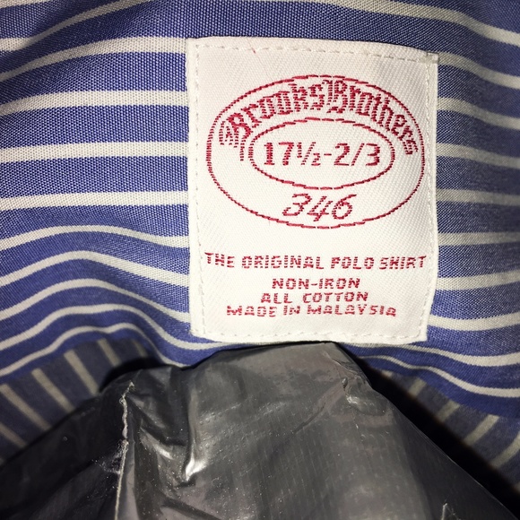 BROOKS BROTHERS Striped Dress Shirt (17 1/2-2/3) - Picture 5 of 6