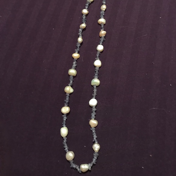 Tanzanite and pearl necklace - Picture 2 of 3