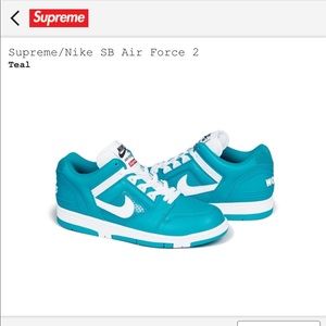 Supreme X Air Force 2 teal