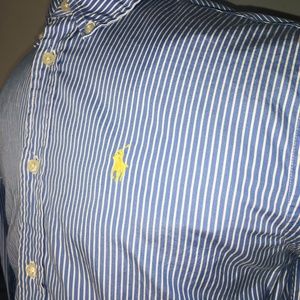 RALPH LAUREN CLASSIC FIT STRIPED BUTTON DOWN