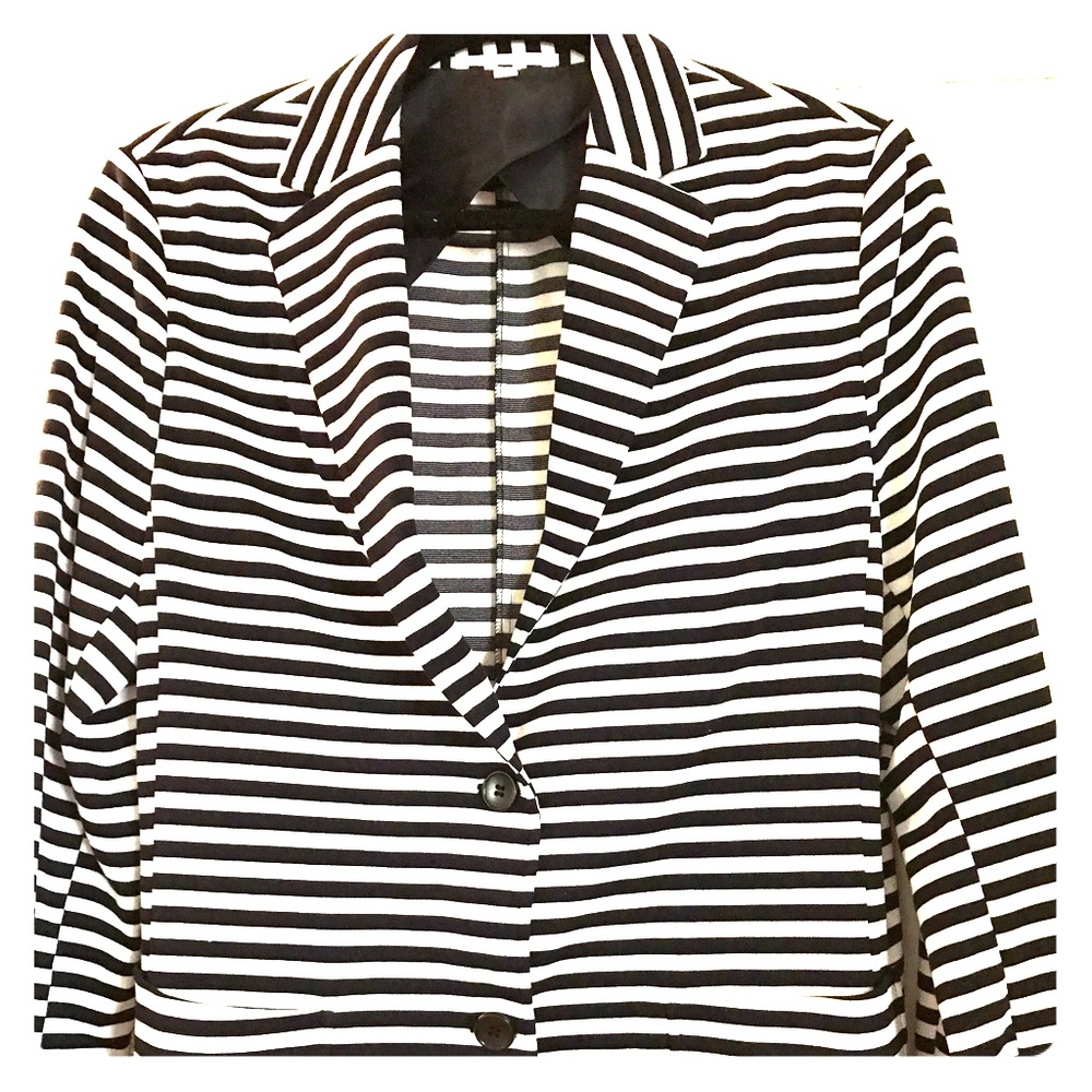 Uniqlo Stretch Striped Blazer NWOT