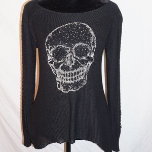 Black Skull Sweater