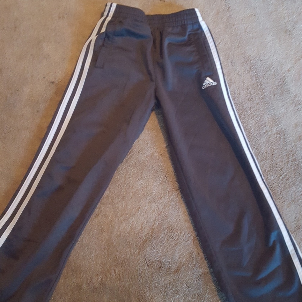 Adidas gray track pants
