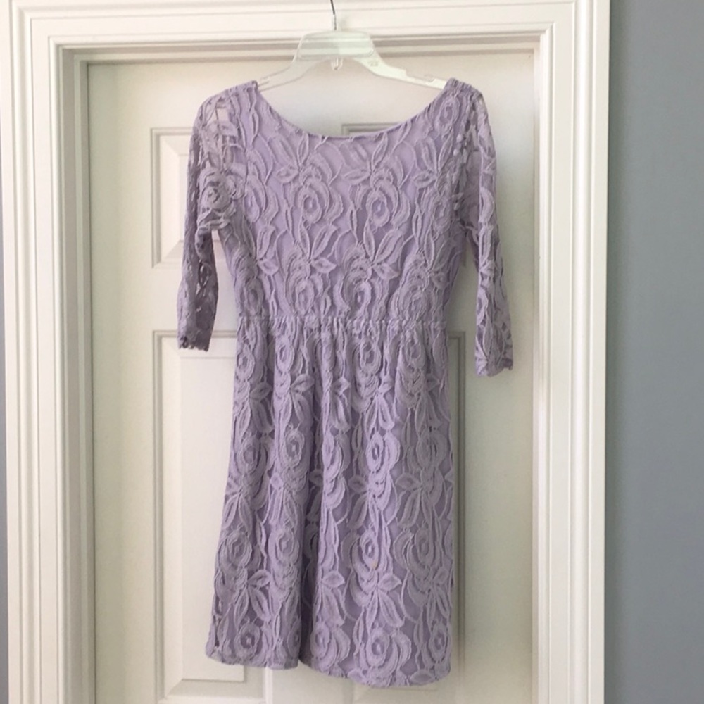 Lavender lace dress