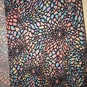 Dahlia/Mermaid print Sarah duster LLR sweater.