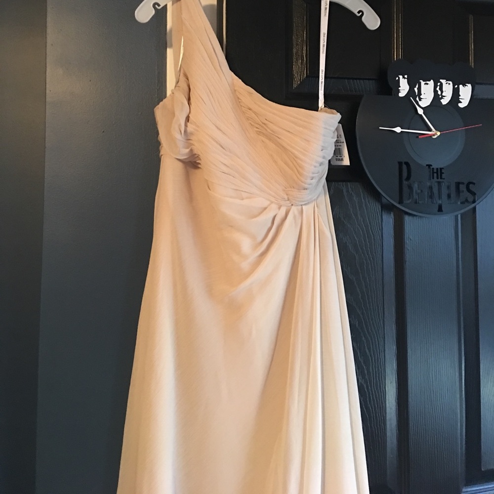 Creme Davids Bridal bridesmaid dress
