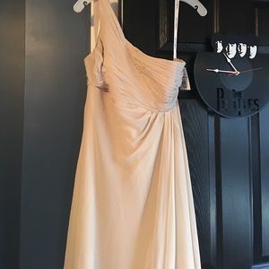 Creme Davids Bridal bridesmaid dress