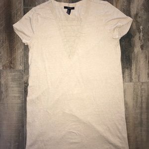 Tan colored t shirt dress