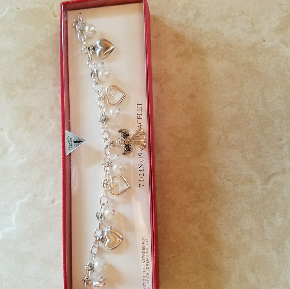 Silver Angel Charm Bracelet