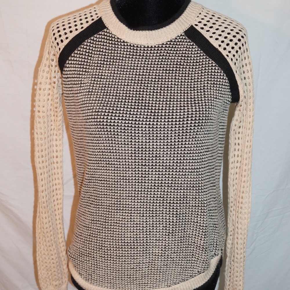 Adorable Black and Cream Sweater