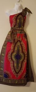 African prince maxi dress
