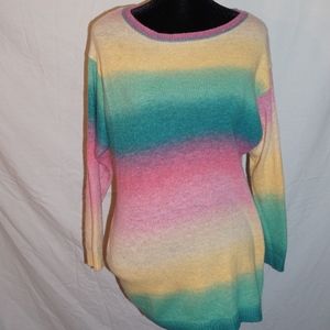 H&M long Rainbow sweater