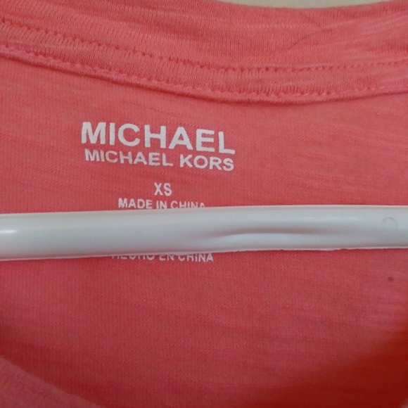 Michael Kors Peach T-Shirt Top XS - Picture 4 of 4