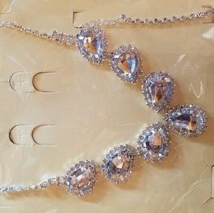 Crystal Fashion Statement Necklace