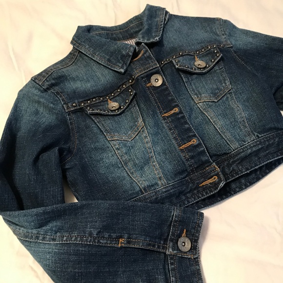 Cropped denim jacket - Picture 1 of 3