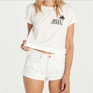 Brand new billabong white shorts