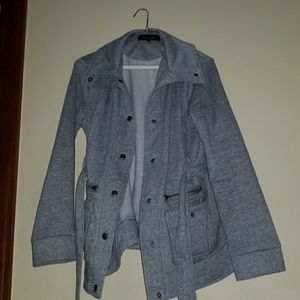 Grey fleece jacket