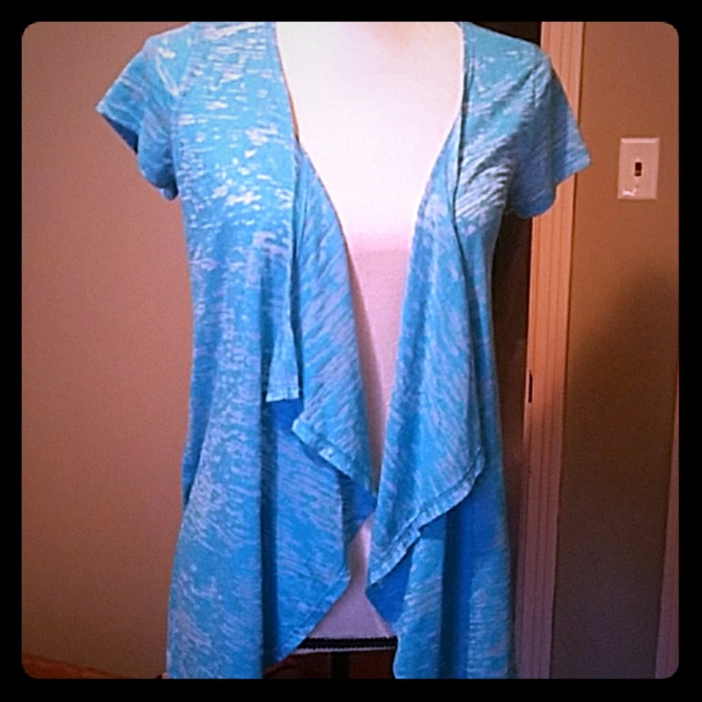 Blue cardigan