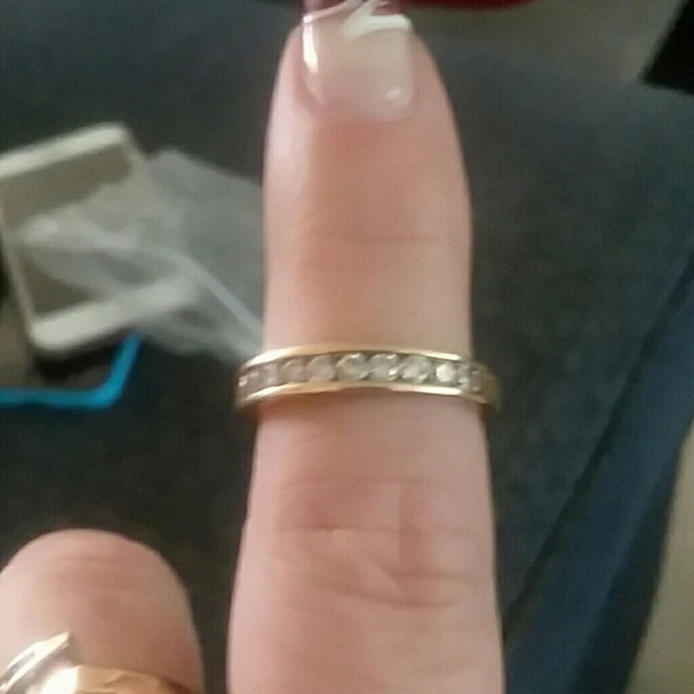 Gold and diamond band