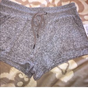 Gray pajama shorts