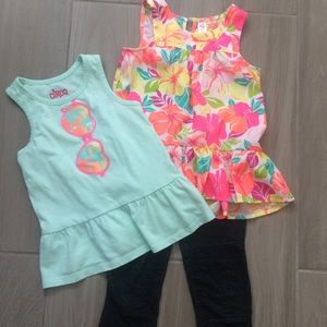 4T Circo outfit - 2 tanks & leggings