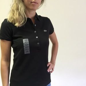 NWT Lacoste Five Button Slim Fit Polo