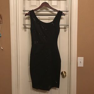 Black cocktail dress