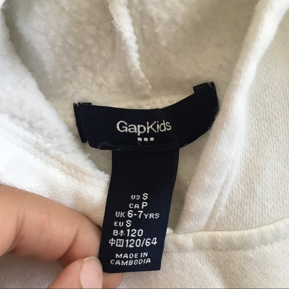 GAP Kids White Sweatshirt - Picture 3 of 3