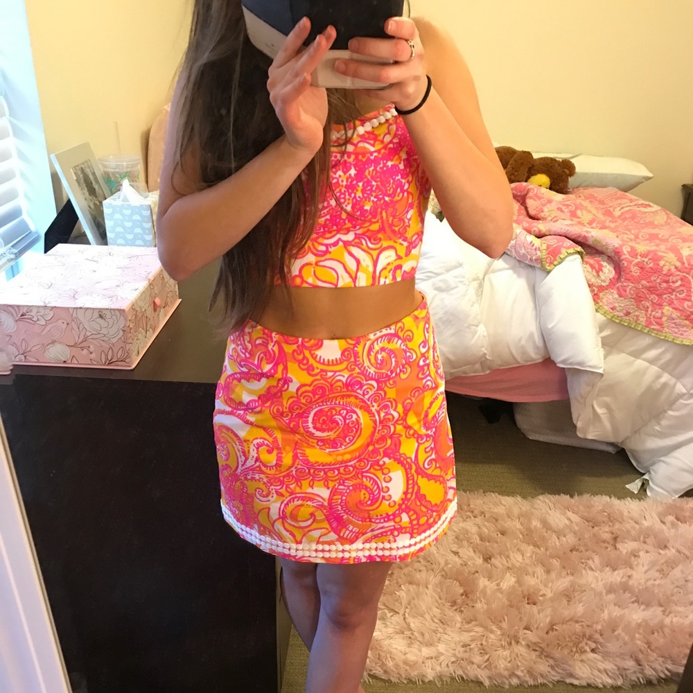 Lilly Pulitzer Crop Top (half of the Marbella set)