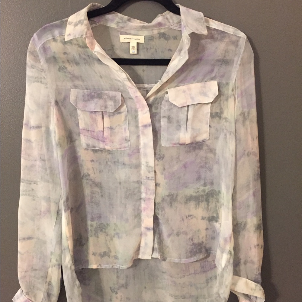 Translucent-multi colored Blouse