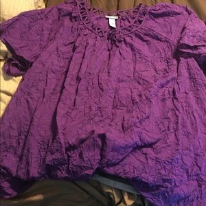 4x catherine's brand purple shirt.