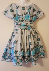 African fabric retro dress