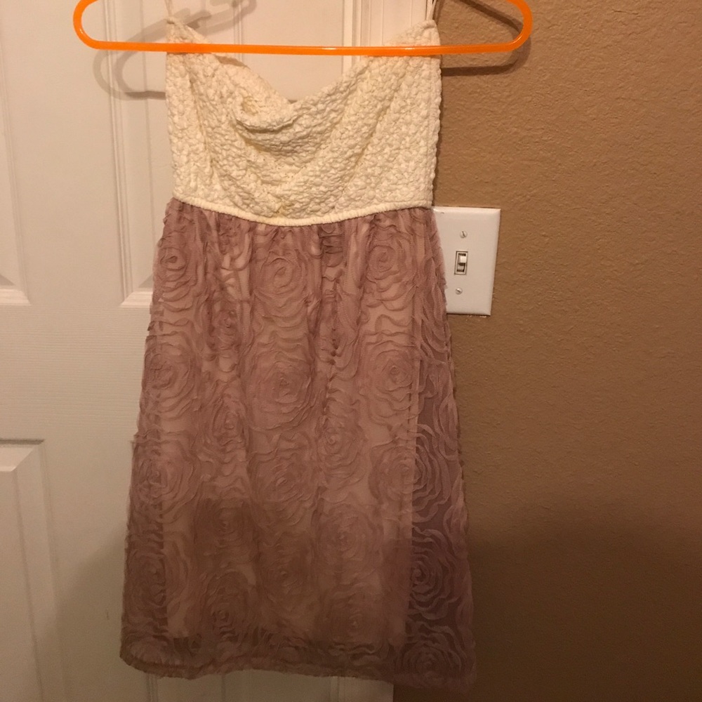 Small lace, chiffon dress