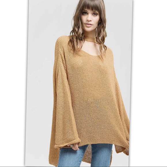 Halter Neck Knit Sweater Top - Picture 4 of 5