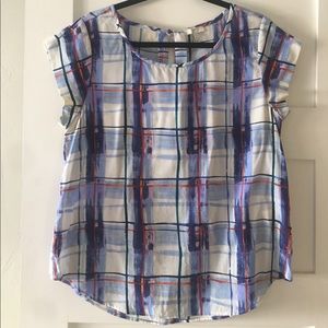 Joie silk plaid top