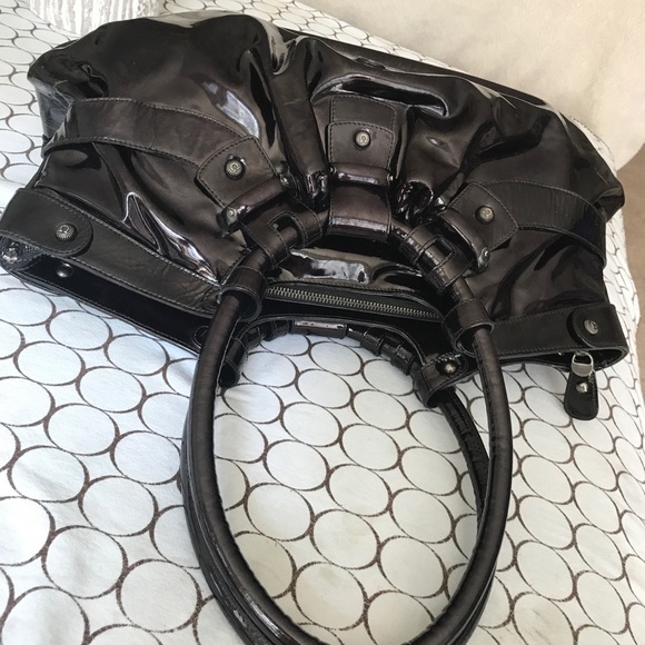 like new ! Gancio Patent Annabella hobo bag - Picture 1 of 8