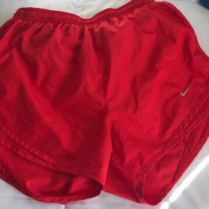 Red Nike Tempo Shorts