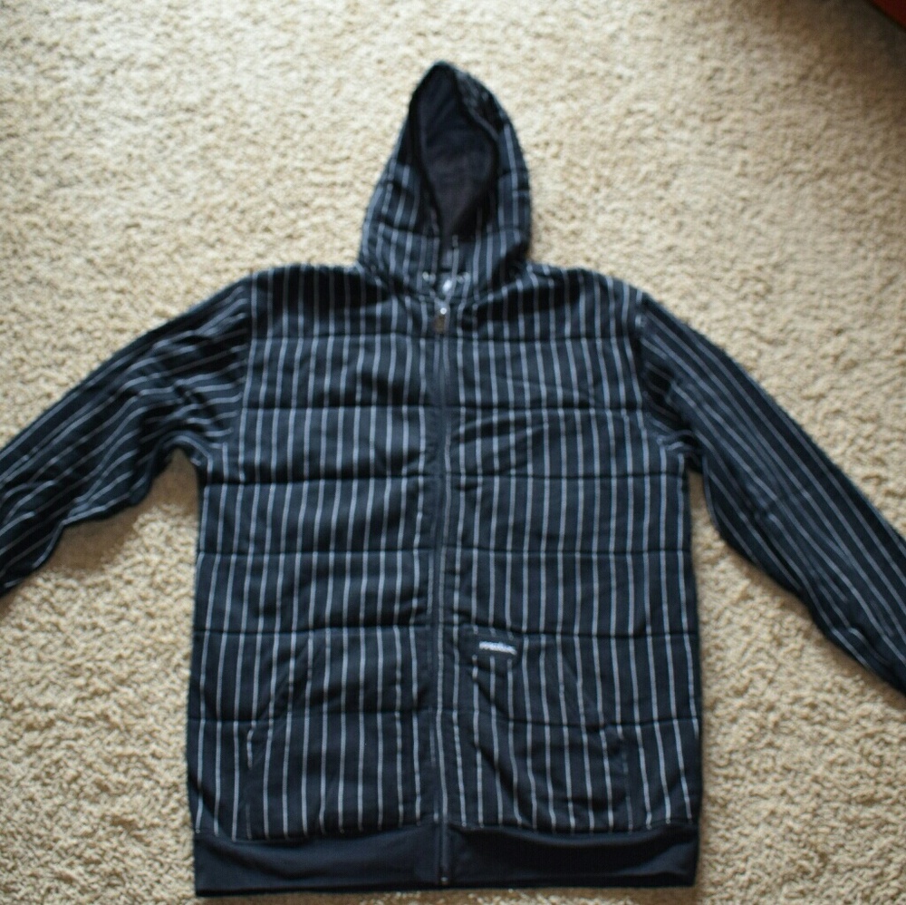 Matix Asher Pin Stripe Zip-Up Hoodie | XL